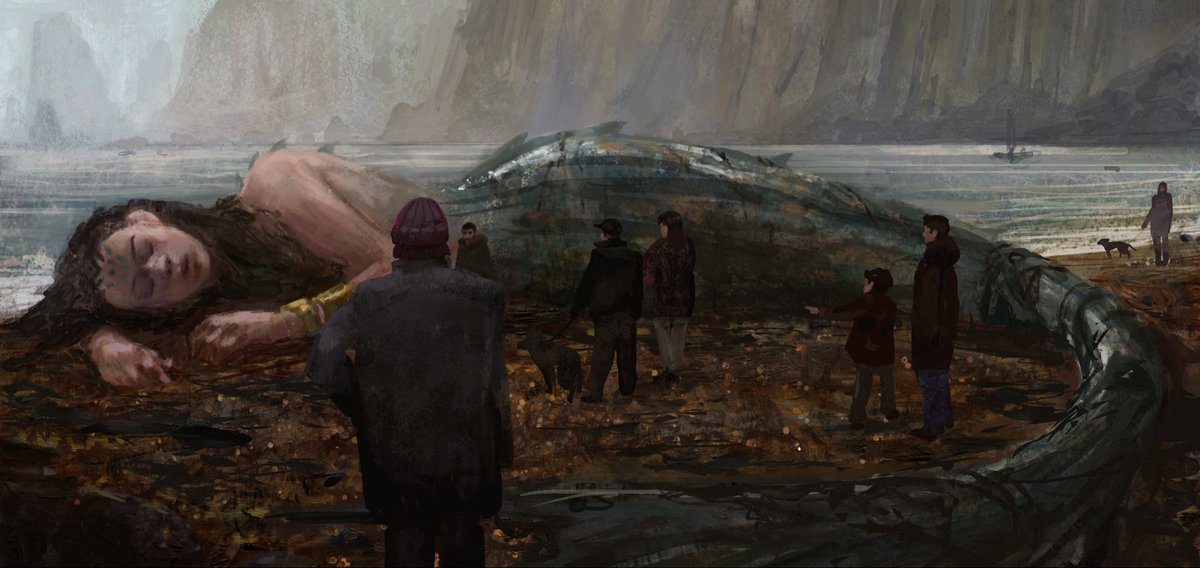 mark_tompkins's tweet photo. A painting I did last week, thinking about mermay. Painted in Krita https://t.co/ICGa6sAOy7