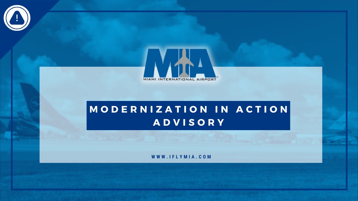 iflymia's tweet photo. Today, at 10:00 a.m., N.W. 20th Street between MacLaughlin Drive and MIA will be permanently closed to support the construction of the new Concourse K. This means that you won't be able to use N.W. 20th Street to enter or exit the airport anymore. We encourage everyone to plan ahead and use alternate routes to reach the MIA South Bus Station and other parts of the airport. Remember to follow detour signs and give yourself a little extra time for your travels. We truly appreciate your patience and understanding as we work to make #MIAFutureReady.