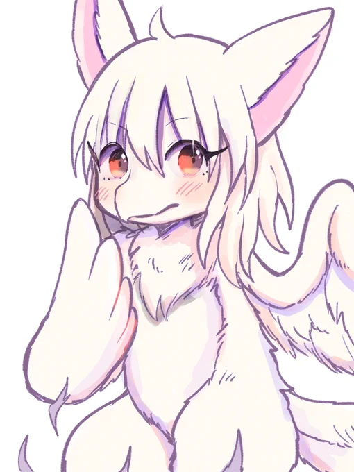 支援サイトをすべて更新いたしました! 絵はトリケモ化です #illustration #イラスト #transfur