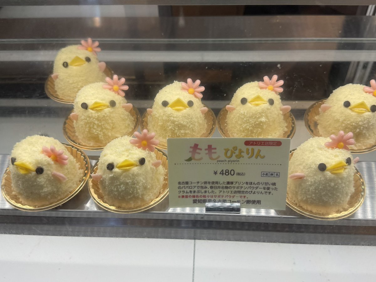 itoken0705's tweet photo. モーニングのあと、”ぴよりんshop”にも伺いました。
3種類のぴよりんが待ち構えてましたが😅私は限定の「ももぴよりん」を選びました、、が、チョコぴよりんも欲しかった！
（スタッフの方から撮影許可を頂きました🙇🏻‍♂️） https://t.co/Z49Boi4hxJ