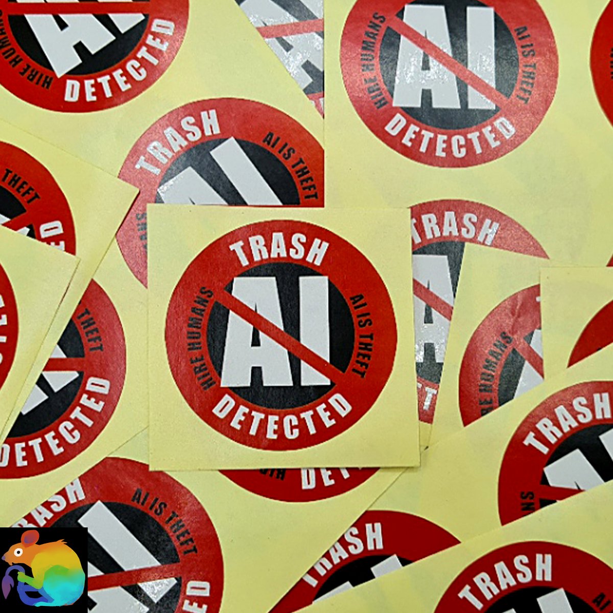 RainbowRatArt's tweet photo. I want to see no slop undmarked :D
https://t.co/qxeTGzOWah

#antiai #aislop #hireartists #hirehumans #larp #gamedev #art #digitalart #furry #sticker #NoToAI #AIAwareness #ProtectArtists #HumanMade #NoAIArt #ArtistsAgainstAI #AIRegulation #DataRights #PrivacyMatters #digitalartㅤ https://t.co/6fD7Hwe9RH