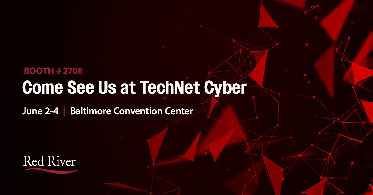 ThinkRed's tweet photo. Red River is at #TechNetCyber 2026 in Baltimore this week.
Visit booth 2708 to discuss Zero Trust, CMMC readiness, secure infrastructure, cloud, AI-enabled capabilities and managed services — and learn more about Invictus, a Red River Company.
#ZeroTrust #CMMC #Cybersecurity #AI https://t.co/HWXD74LI3j