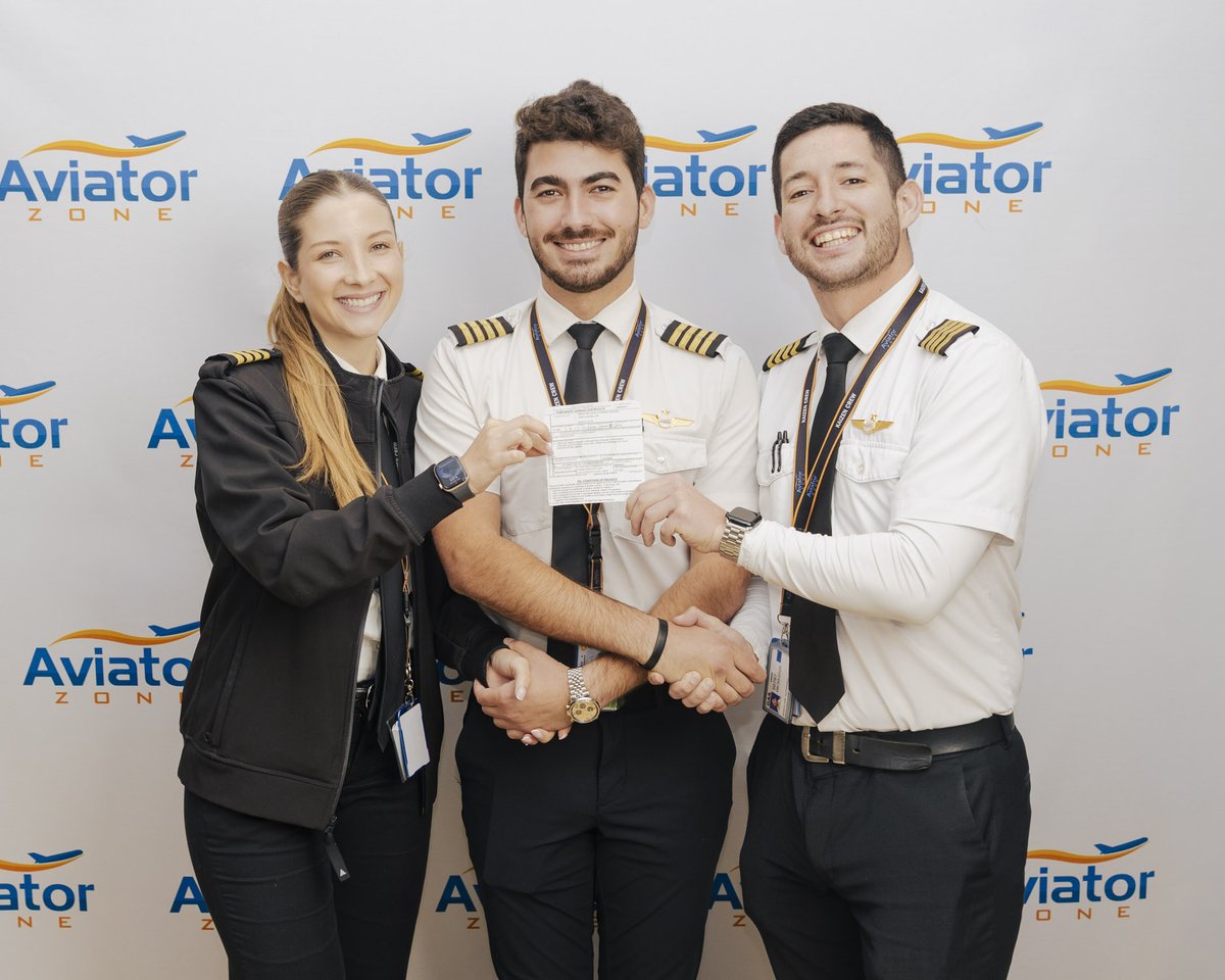 AviatorZone's tweet photo. Maria Bustos and Sebastian Gutierrez, both instructors at our school, have officially earned their MEI certification as MULTI ENGINE INSTRUCTORS.

#Orangetail #Aviatoracademy #Aviator #Education #Miami https://t.co/1LGK6wK3g8