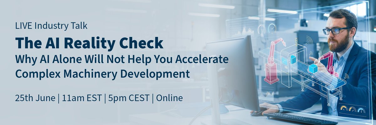 razorleaf's tweet photo. A CONTACT Software & Razorleaf Joint Industry Talk:
Explore why AI alone will not help you accelerate in complex machinery development

Date: June 25th | 11am EST, 5pm CEST

Join Randolf Szegfü, Head of Solution Consultant, CONTACT Software and
Jonathan Scott, Chief Architect, Razorleaf for Industry Talk: The AI Reality Check
Why AI alone will not help you accelerate complex machinery development

"We added AI, but it didn’t fix anything."

We've all heard the big promises of AI for engineering. But if your team's valuable AI projects are still struggling with messy data, delivering unreliable insights, or just adding another layer of complexity to your product development, it's time for a reality check. This Industry Talk cuts through the hype, showing you what it actually takes to make AI deliver real results.

Register Here:  https://t.co/f63iFz3IpJ

#DigitalEngineering #AIinEngineering #PLM #DigitalThread #EngineeringData  #EngineeringLeadership #DigitalTransformation #PLMStrategy #DigitalThread #DigitalTwin