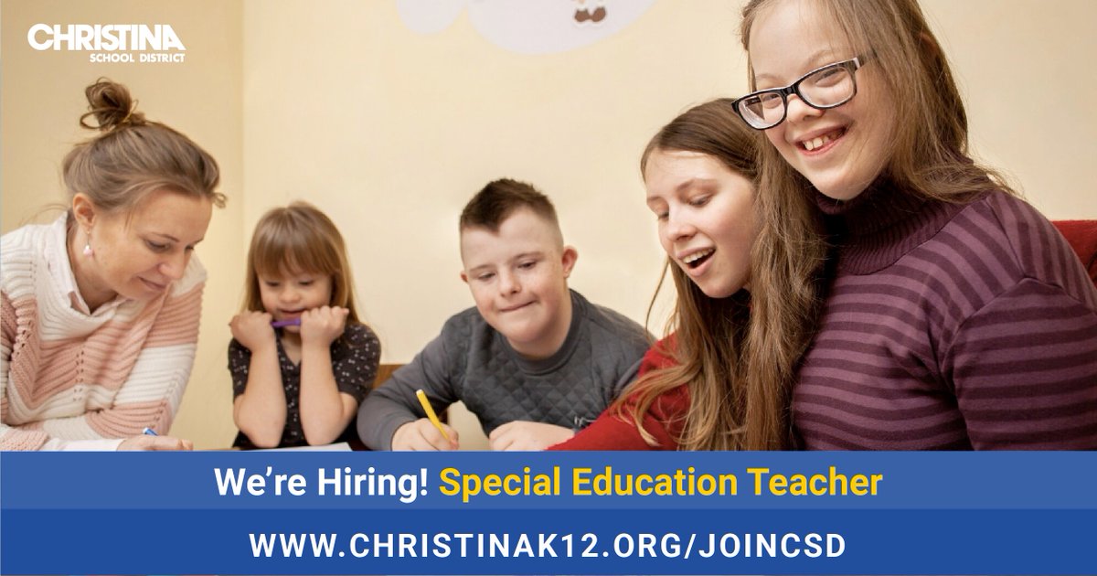 ChristinaK12's tweet photo. We're #NowHiring: REACH Special Education Teacher. Apply online to #JoinCSD: https://t.co/74tr4eKs6x.

📌 View all job openings: https://t.co/A7Wr8wud6o

#EduJobs #netde #hiring #WilmDE #NewarkDE https://t.co/ZpcIfXTHOw
