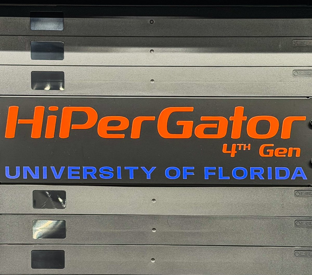 _FNNINC's tweet photo. The FNN™ team had the opportunity to tour @UF HiPerGator, one of the largest and most powerful supercomputers in the country, powered by @NVIDIA. 

FNN™ proudly leverages the HiPerGator to push utility and wildfire mitigation technology, thus reducing lightning-induced damage. https://t.co/7Hn3PcT2JT