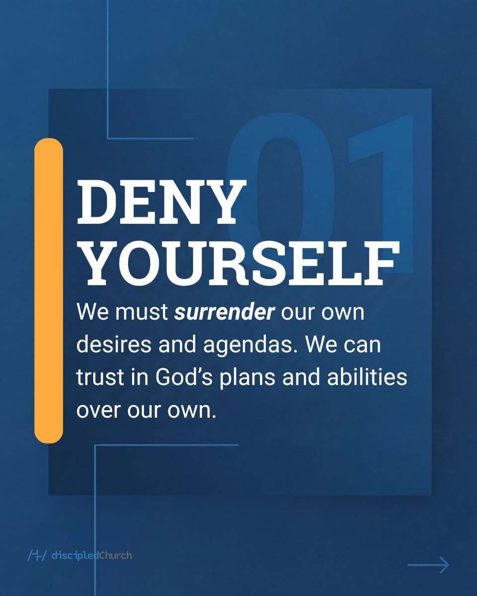 DiscipledChurch's tweet photo. We aren't called to a comfortable faith. We're called to a daily death to self and a daily commitment to follow Christ.
Swipe through the full breakdown and ask yourself: is this the discipleship I'm living? 

#DiscipledChurch #Discipleship #MakeDisciples https://t.co/l3EeCDwgy3