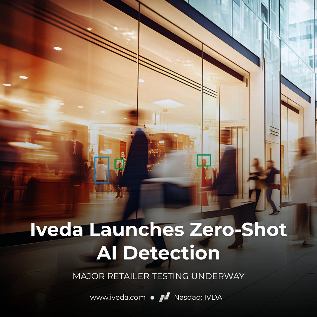 ivedasolutions's tweet photo. One prompt. One instant AI model.

Iveda introduces zero-shot, natural language input AI detection — now being evaluated by major international retail groups.

Read the Press Release: https://t.co/KOXg4WVnKM

$IVDA #vlm #zeroshot #retail https://t.co/8o8FCJuZOA