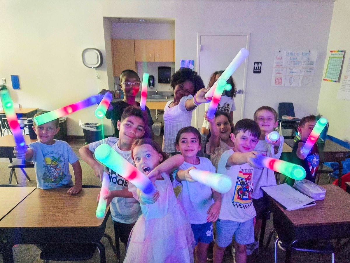 ChampionPrep's tweet photo. The last Monday of the year in Music &amp; Movement called for a GLOW dance party! 🎶

From glowing lights to dancing and laughter, we had the best time celebrating an amazing school year together. Thank you for all the joyful memories this year, have a wonderful summer, everyone! ☀️ https://t.co/yUw9FH9Pq8