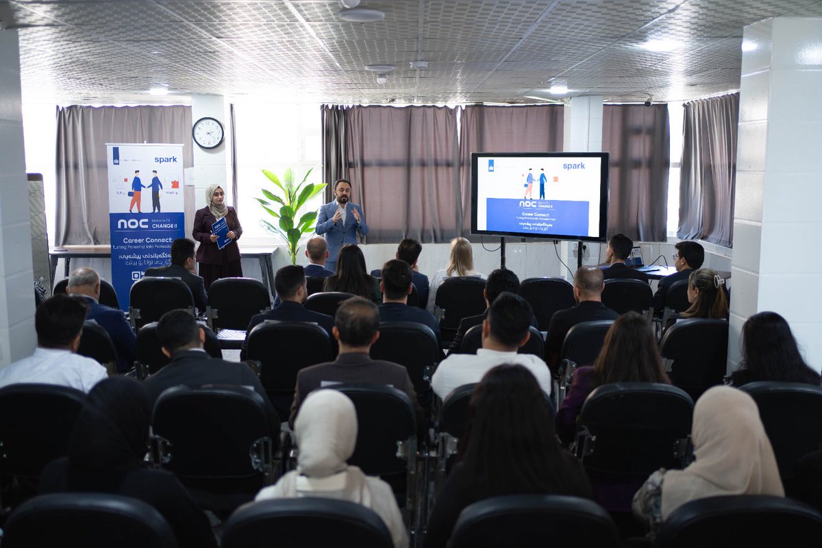 nlinkri's tweet photo. Bridging the gap between academic theory &amp; professional practice: that’s what the internship program of @SPARKorg as part of the Networks of Change project is about. 

78 youth from Ranya, Chamchamal &amp; Halabja are ready to start their journey within diverse companies! Good luck! https://t.co/HbWfSyDoNI