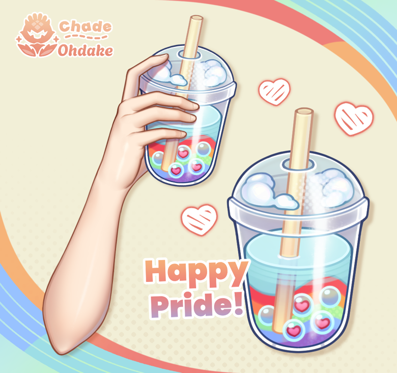 OhdakeStudio's tweet photo. 【 Happy Pride! 】

✧ Pride boba asset is available for FREE at our Ko-fi shop! Asset comes with multiple flag options! 

Link to Ko-fi shop in bio! 🌈✨💚