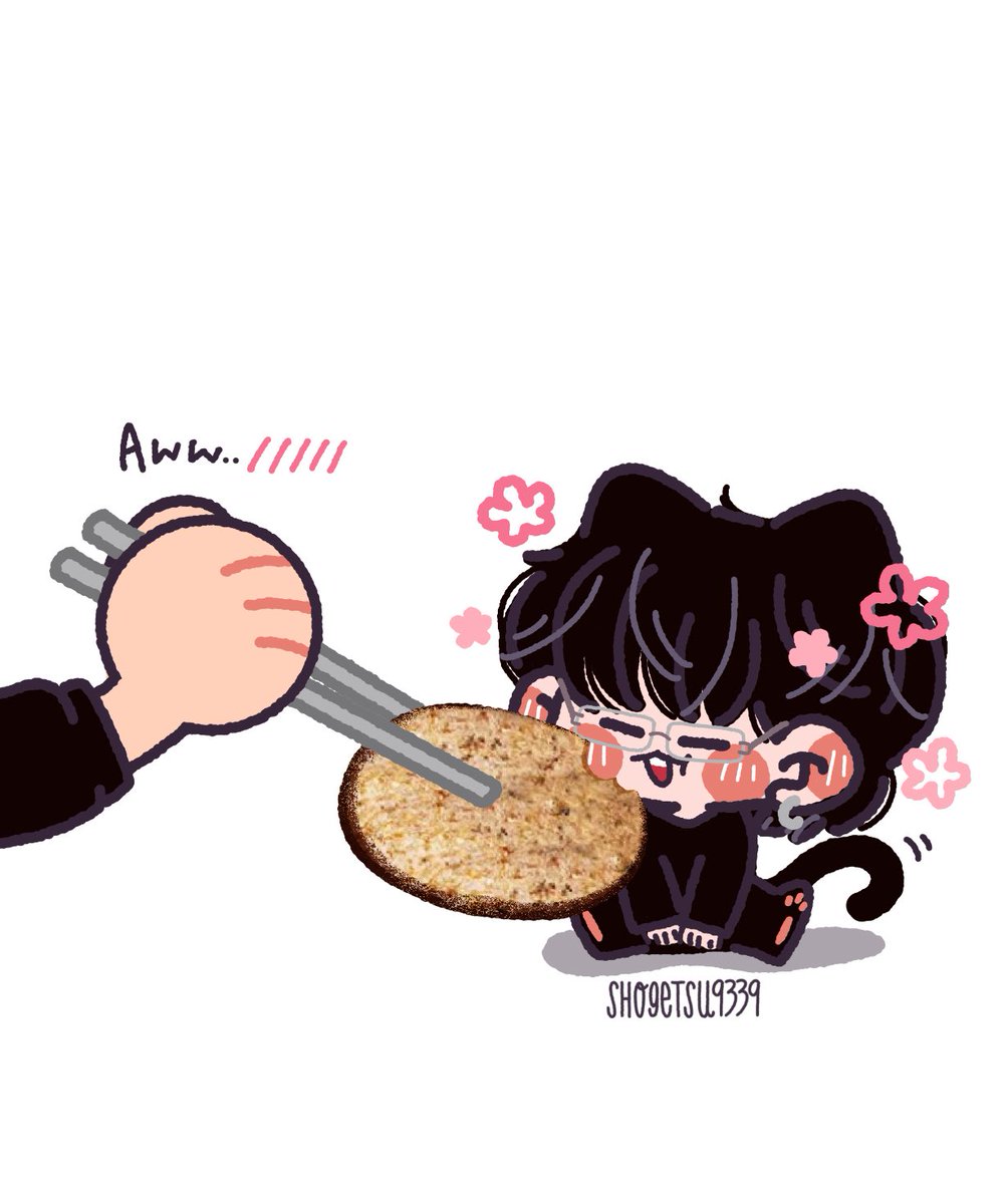 shogetsu9339's tweet photo. Nom Nom 🥢🍖🐈‍⬛ https://t.co/ceIMNeULCj
