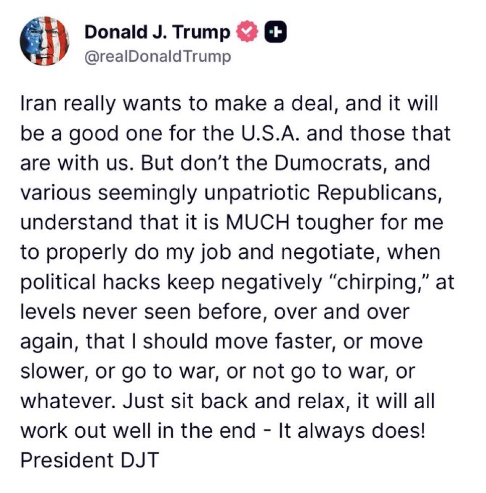 theblaze's tweet photo. Trump: “Just sit back and relax, it will all work out well in the end - It always does!” https://t.co/PUjWaF1ohp