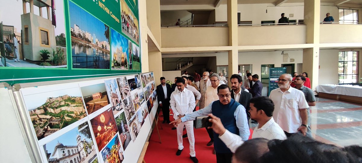 NITHMofficial's tweet photo. NITHM hosted the Tourism Conclave 2026:
✅ Telangana Tourism Poster Exhibition
✅ Sapling Plantation for Sustainability
✅ Launch of Tourism Brand Kit
✅ CEO Panel on Destination Telangana
✅ Heritage Conservation &amp; Tourist-Friendly Cities
✅ Green &amp; Sustainable Tourism https://t.co/bxAqGMULJE