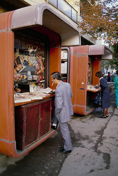YugoslavVisuals's tweet photo. K67 Kiosk in Yugoslavia, 1988. https://t.co/1Lwxy62uRq