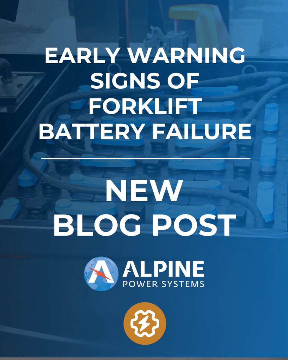 AlpinePowerSys's tweet photo. Your forklift battery may be warning you before it fails completely 🔋

Read the full blog here: https://t.co/o8yz6FvsdN

#MotivePower #ForkliftBatteries #TheAlpineAdvantage https://t.co/yJOkX7utnM