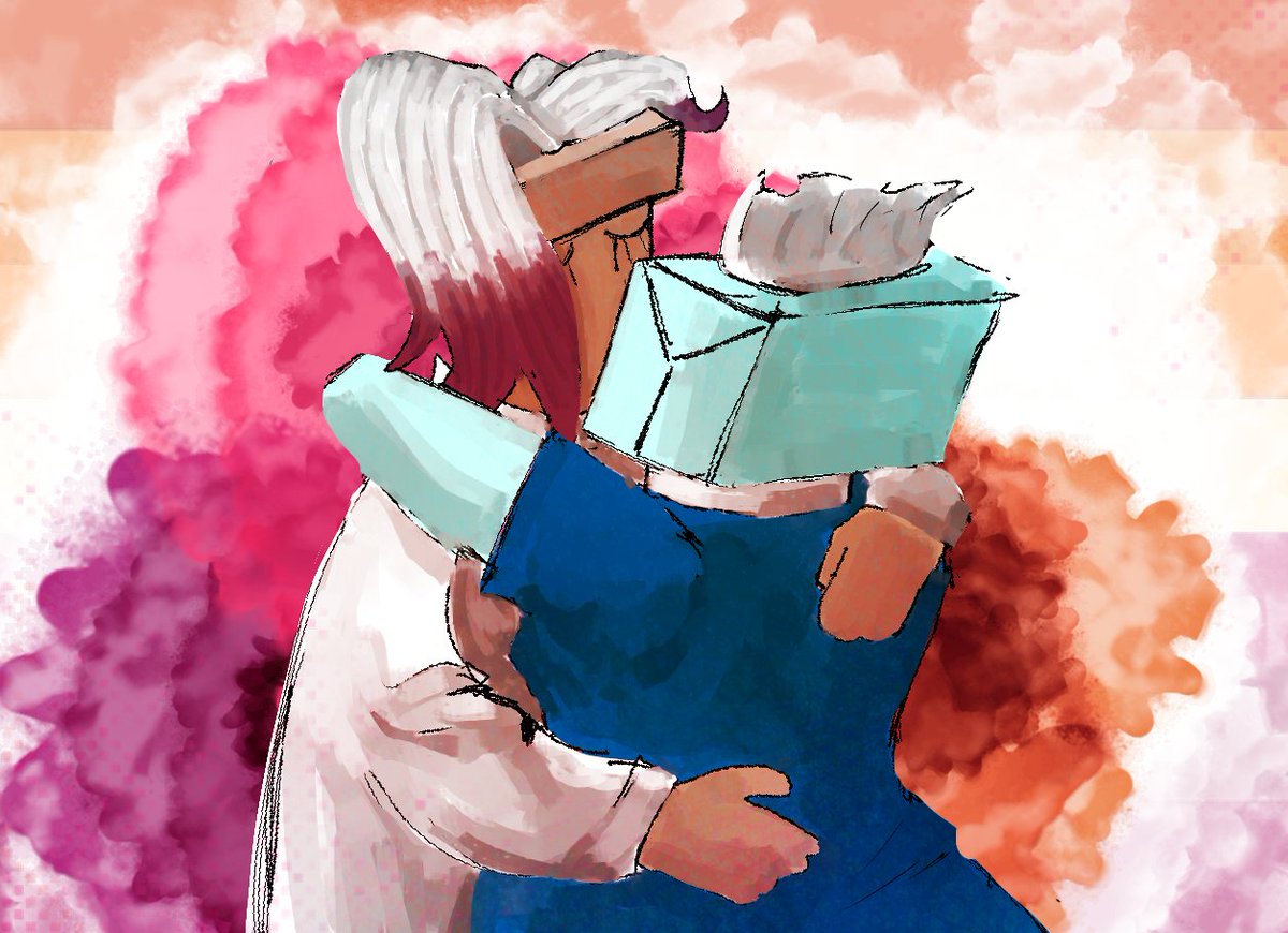 EVILCHEEZBURGER's tweet photo. Feliz mes del orgullo🗣️🗣️🗣️ aquí  están las doomed yuri😌#dandysworld #dandysworldfanart #dandysworldbrusha #dandysworldtisha #cleancanvas https://t.co/am3Q75F790