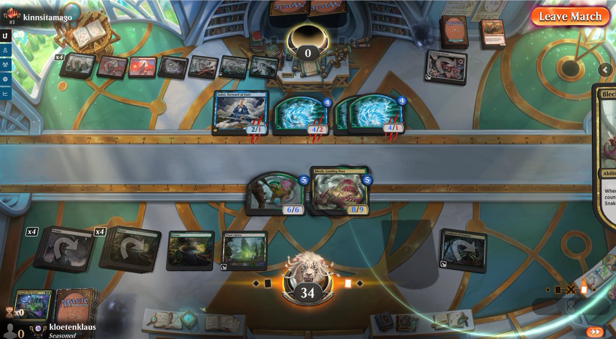 Fabkk's tweet photo. I´ve started to play this brew on Diamond and the Season got the Reset button. But clean streak and #3 got punished in long good match @fireshoes https://t.co/OhAt6WKbLb