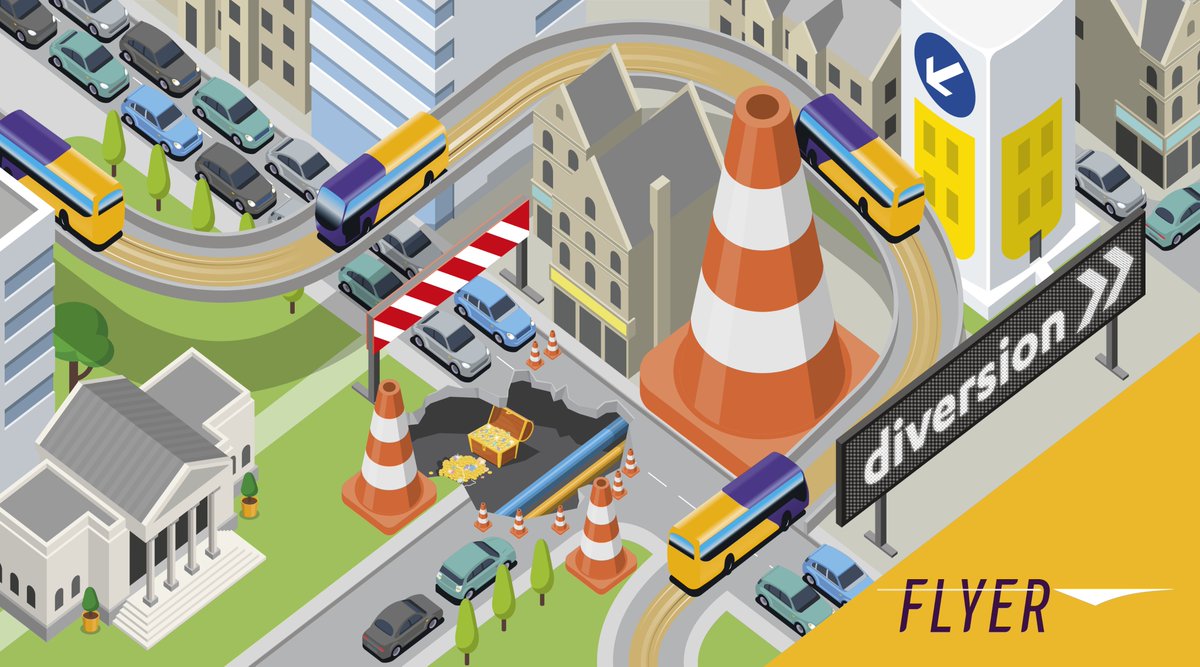 FlyerBuses's tweet photo. ⚠️Due to a road closure at Station Parade, #Flyer A2 will be diverting towards Harrogate Bus Station

ℹ️No stops will be missed

⏳8th &amp; 9th June, 9.30am to 3.30pm each day

We apologise for any inconvenience https://t.co/87chEggzH8