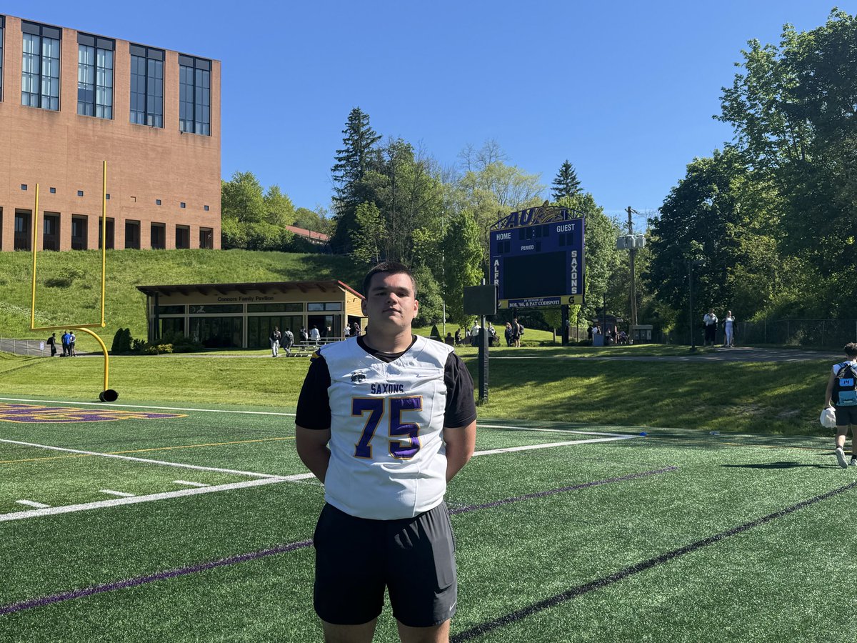 zachkoval75's tweet photo. Had a great time at the Alfred University camp yesterday. It was nice to meet @LB_CoachBona  and @Coach_Rankl would also like to thank them for giving me an opportunity to compete!!! https://t.co/kq7ZzMvvA1