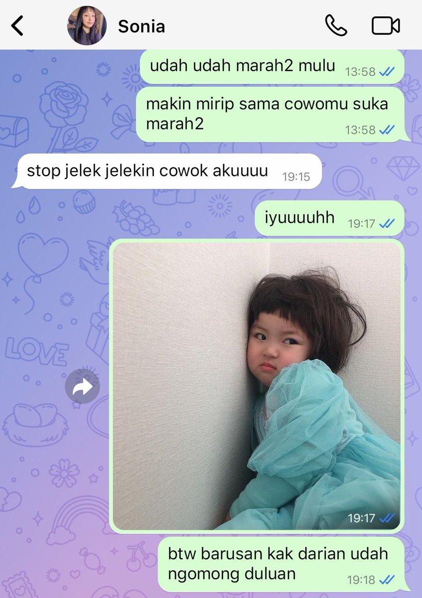 blushingpuff's tweet photo. Akhirnya ngobrol katanya https://t.co/OWTqWbs8mV