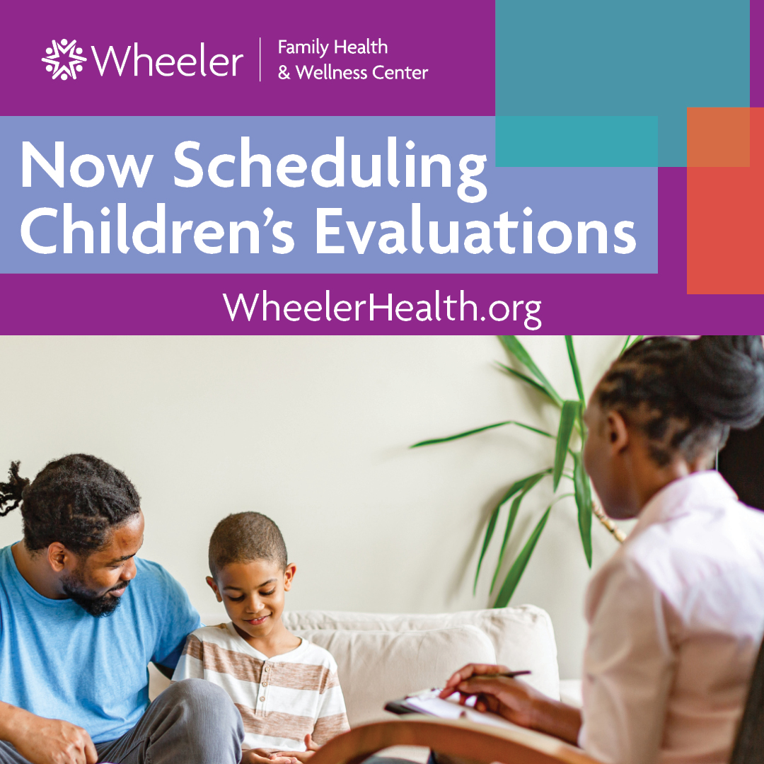 WheelerHealth's tweet photo. For your convenience, behavioral health evaluations for children can now be scheduled within 72 hours, Monday–Friday: 9:00 AM-3:30 PM. Families may also continue to utilize walk-in services during designated hours. Learn more here: https://t.co/kceagr6Mn5 https://t.co/wgKxIEKy0s