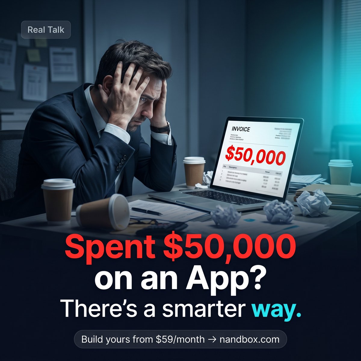 nandboxapp's tweet photo. $50,000 for an app. π³
Or nandbox.
Real native iOS & Android.
No coding. No developers.
No massive invoice.
There's always been a smarter way.
π¨ $19.99 first month β limited time.
https://t.co/xoYBdJeW2O
#NoCode #AppBuilder #NativeApp
#BuildYourApp #AppDevelopment #nandbox https://t.co/lhYIXDlcys