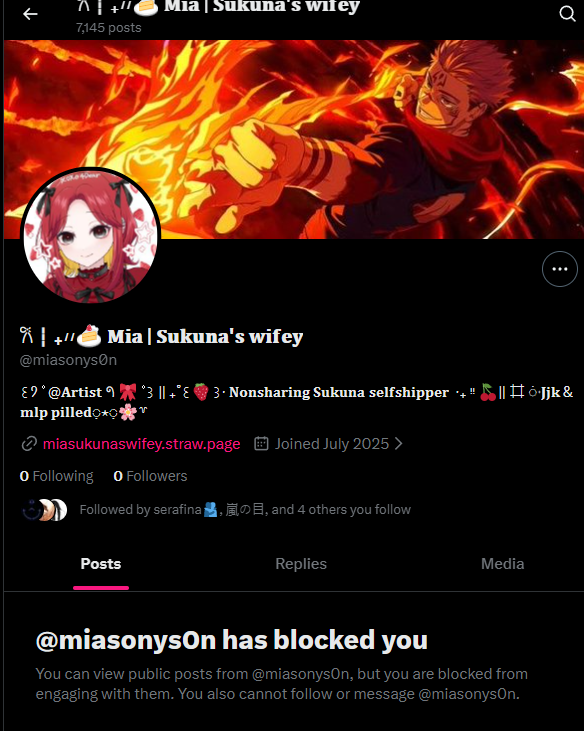 THRONEINBLOOD's tweet photo. PLEASE RTWT !! i would like to inform everyone that this person has been fabricating evidence by using ai to generate fake conversations and screenshots of interactions that never actually happened. they have also created impersonation accounts to pose as other people and spread misinformation.

to make matters worse, they are reportedly 14 years old while claiming to be 19 and engaging in sexual conversations with adults. at this point, this goes far beyond online drama and enters genuinely concerning territory.

please get this kid off twitter before they cause even more harm to themselves and other people. ( yes they blocked me and i think its bc I am a sukuna fanpage and they seem possessive of the character )