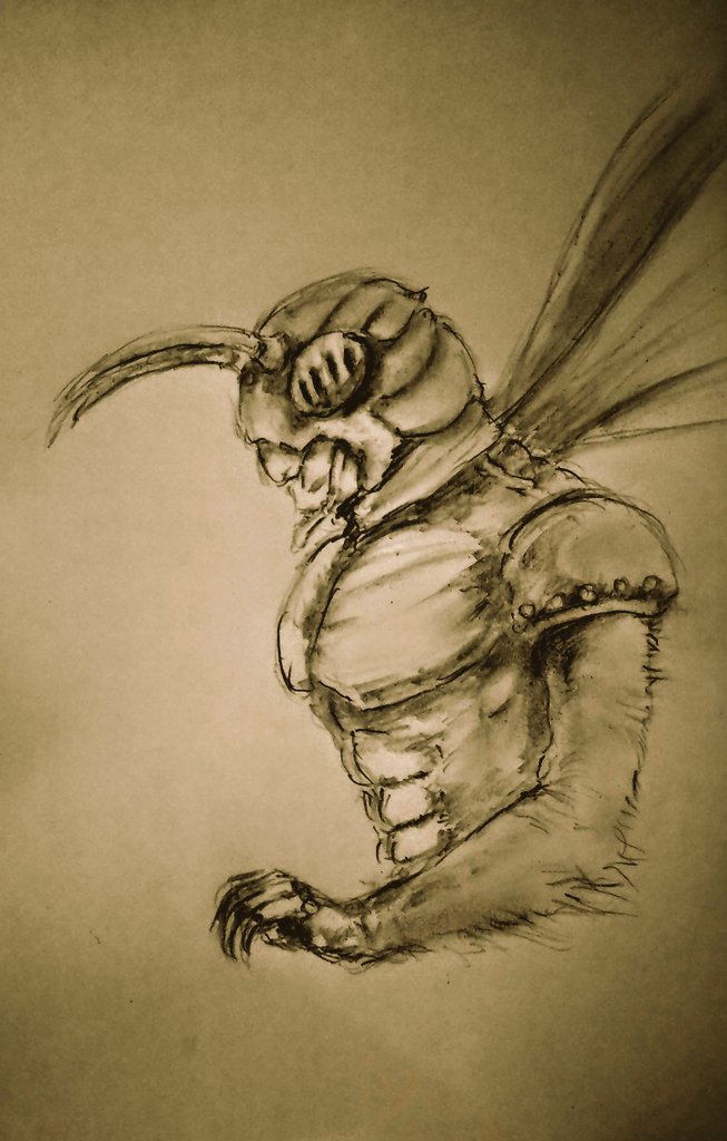ryudo666's tweet photo. 今日の仮面ライダー。
マツムシベースで描いてみたやつ。
そういえば仮面ライダー55周年でアギト25周年。
記念にアギトのでっかいソフビでも買おうかな？

#イラスト #芸術の輪 #アナログ絵 #鉛筆画  #drawing #アート https://t.co/5JumeijBny