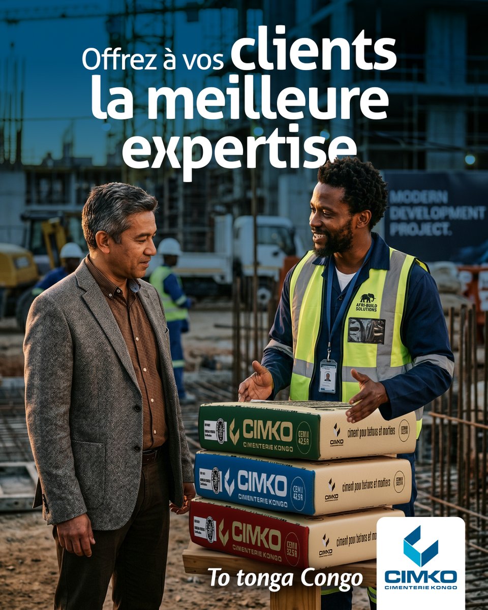 CimkoRdc's tweet photo. Offrez à vos clients la meilleure expertise, pas de simples promesses.
Sur chaque chantier, faites la différence avec des conseils précis, des matériaux fiables et un accompagnement digne de leur confiance.
#cimko #confiance #expertise #construction https://t.co/UwYmL1X214