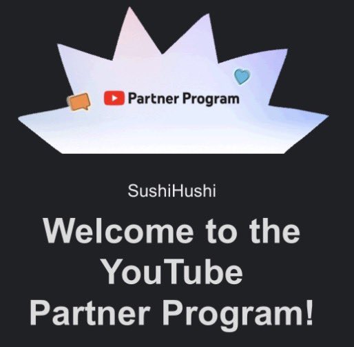 SushiHushiYT's tweet photo. #YouTubePartnerProgram 

My IM OFFICIALLY IN THE YOUTUBE PARTNER PROGRAM!!! THANK YOU ALL SO MUCH FOR THE  LOVE AND SUPPORT THIS MEANS ALOT!!! https://t.co/7pLkxHAV7O