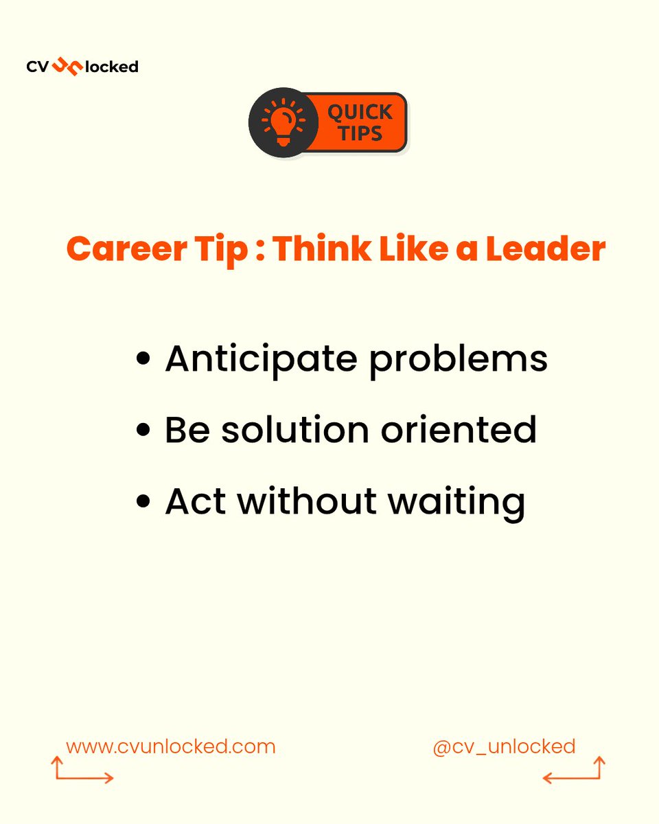 cv_unlocked's tweet photo. Happy new week and welcome to the month of June .
Take responsibility for your career progression, tip 1👇
#CVUnlockedCareerTips https://t.co/HdVmJ8GpiR