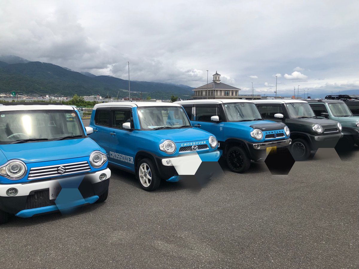 kunimaru8877's tweet photo. 去る5月24日に開催・第21回ハスクロ圏央連合オフ会in道の駅富士川は無事終了致しました。
神奈川県側は朝方はやや強めの小雨で開催が危ぶまれたけど、笹子トンネルを抜けたら雨が降っていなくてホッと一安心。新旧26台＆カブ主様ご参加頂き有難う御座いました！#ハスクロ圏央連合 https://t.co/UwS3HQBrSU