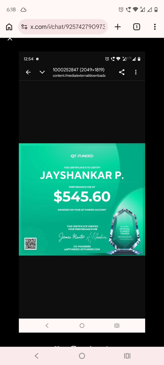 JayCriptorich's tweet photo. Payout received from @QtFunded !!!!
Lots of 🙏🏻 🙏🏻 🙏🏻 🙏🏻 🙏🏻 👍🏻 👍🏻 👍🏻 thanks to dear @AlexQuantTekel 
and entire dedicated team of @QtFunded .....
@QtFunded  is the legitimate propfirm! https://t.co/VsvsahMvyZ