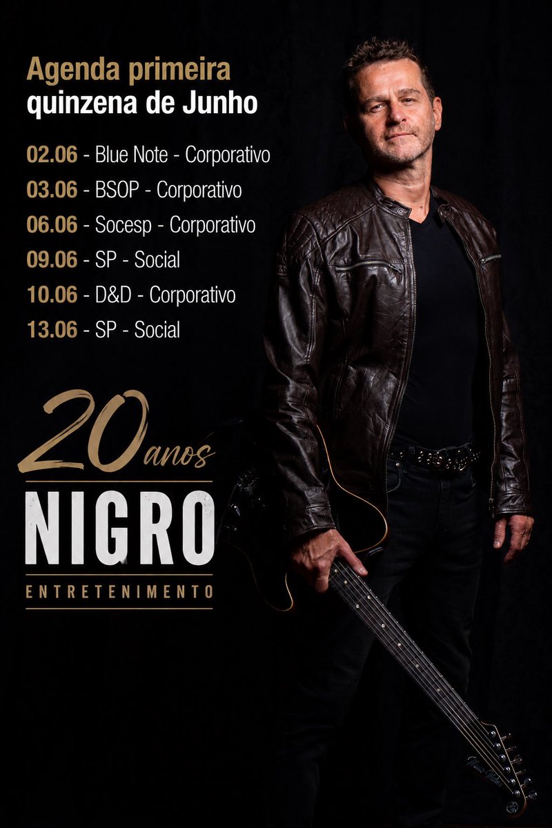 afonsonigro's tweet photo. Agenda de Junho primeira quinzena 🔥 https://t.co/N0RdjnCJBk