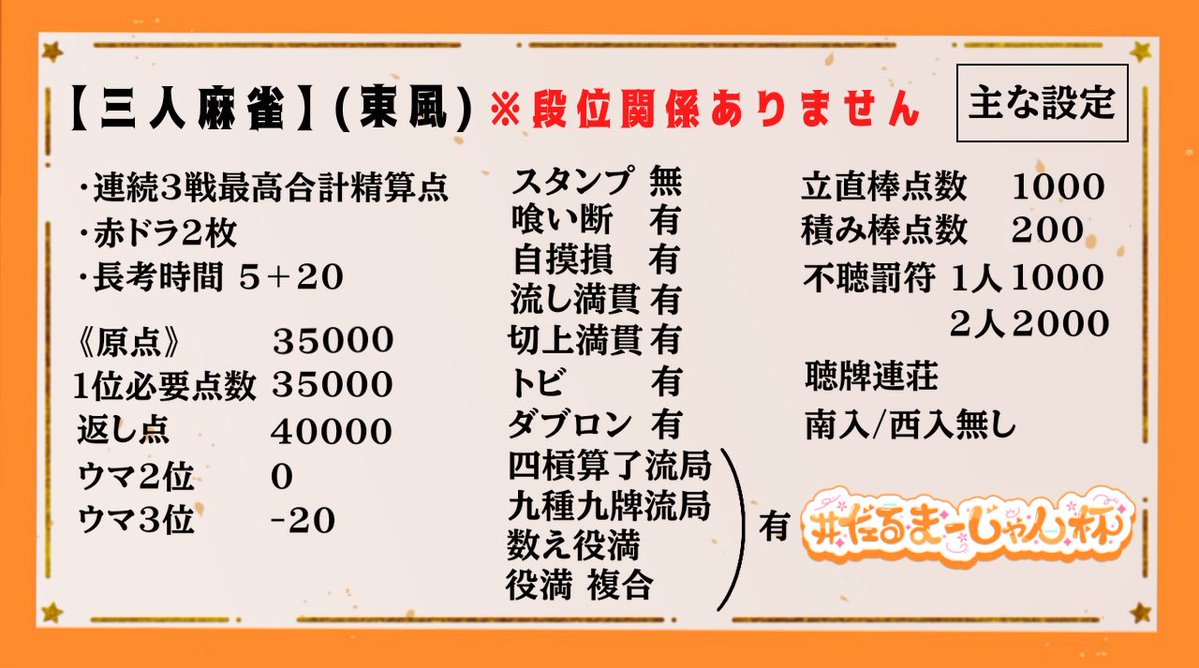 darumavv's tweet photo. 【告知＆募集】
どなたでも参加可能⁉️途中参加アリ‼️
雀魂中で大会を開きます！！！！！
 
／
第2回 #だるまーじゃん杯
╲

✅参加方法は2枚目の画像をチェック！
※全ての画像の一読した上で参加表明お願いいたします。 https://t.co/Yr6SpiR1PP