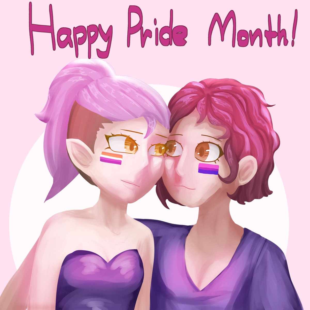vary_no_land's tweet photo. Happy Pride month!🏳️🌈
#theowlhousefanart #lumity #emity #luz https://t.co/6iuOFXRoN4