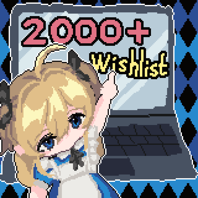 StarmoonCatTeam's tweet photo. 《Alice's Gaze》愿望单突破2k！
#pixelart #indiedev #AliceGaze https://t.co/dapVhiPmKu