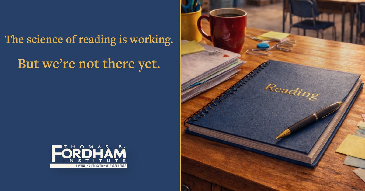 educationgadfly's tweet photo. Good news: The science of reading is taking hold.

Less good news: We’re not there yet.
Too many teachers still rely on outdated ideas.

More: https://t.co/ncn3d6d9Nd https://t.co/WN9qTQFwhy