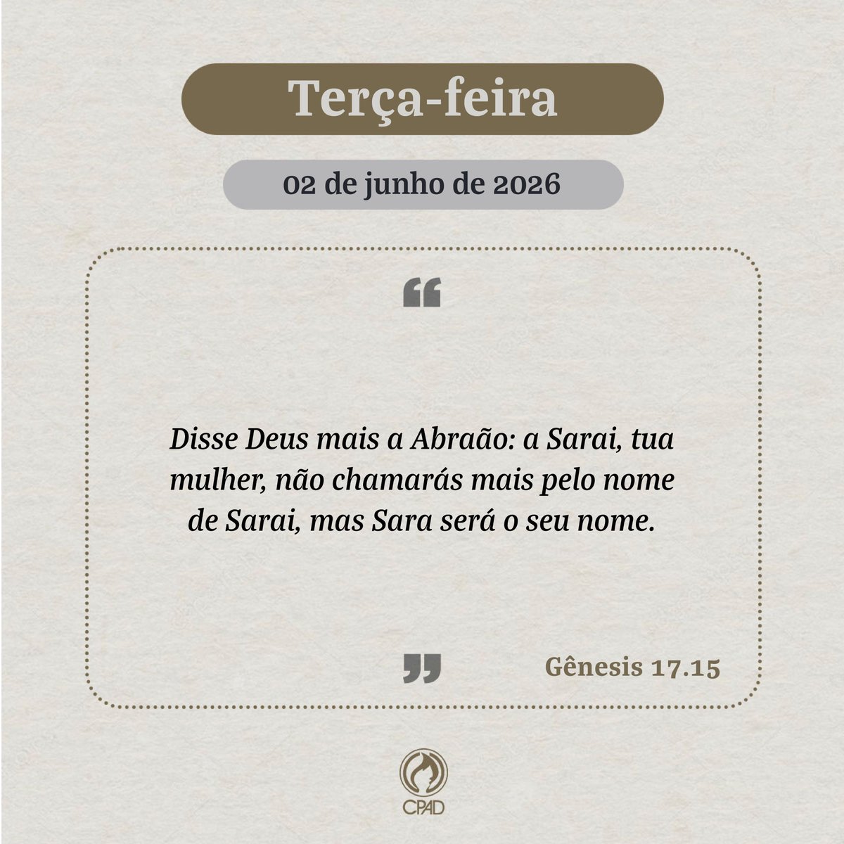 EditoraCPAD's tweet photo. Devocional do Dia ☺️📖🙏🏻
#escoladominical #versiculo #versiculosbiblicos #versiculododia #editoracpad #licoesbiblicas https://t.co/UW3asQjvIF