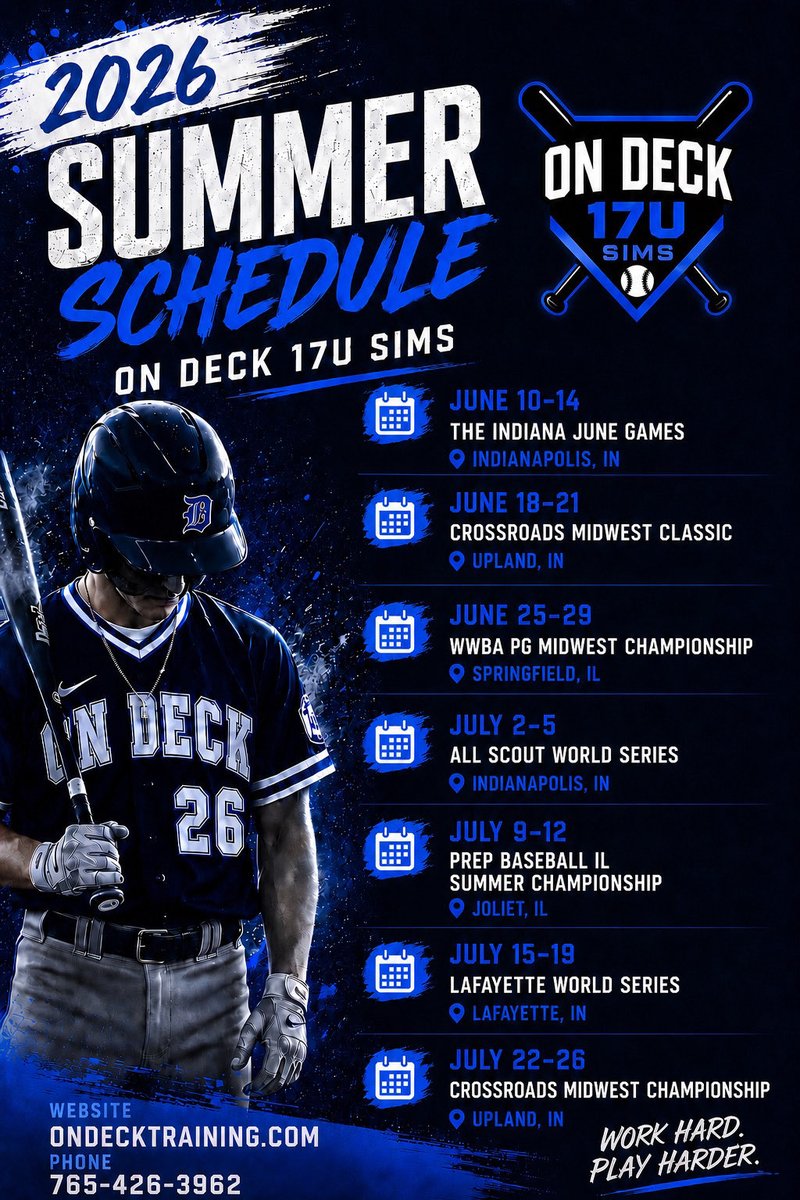 Cole_Hend2027's tweet photo. Coaches: Just received my finalized schedule for the summer of 2026. Beyond blessed to play the game I love! This is our full schedule right here https://t.co/72dMTSSQzb