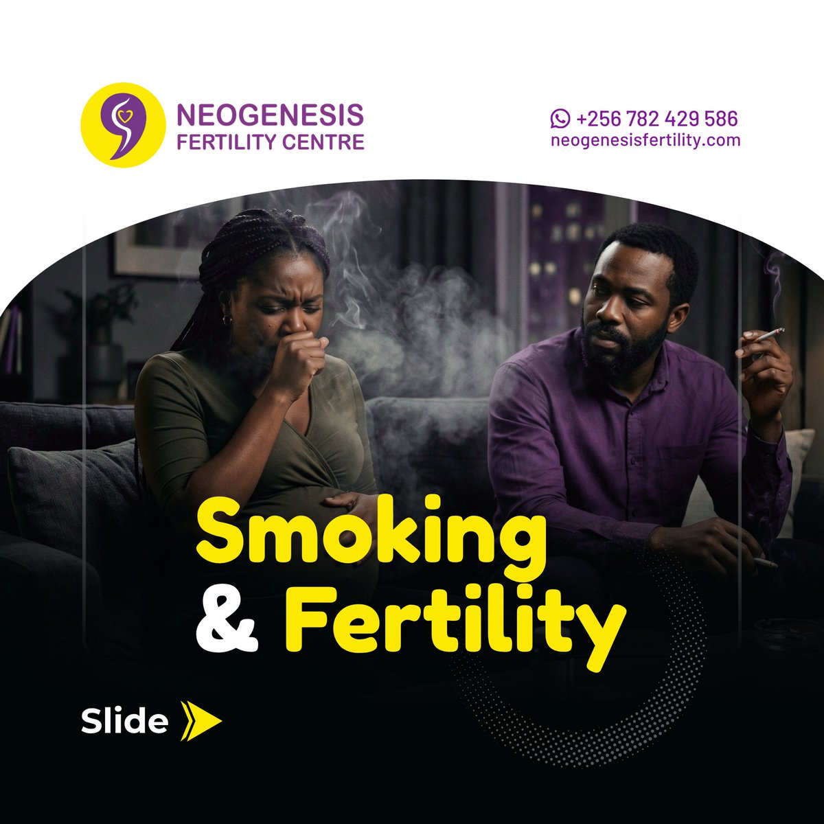 neogenfertility's tweet photo. Smoking affects your fertility, sperm count, egg quality, IVF success rates, miscarriage risk. All of it.

But quitting? That improves outcomes too.

Your choices matter. 💚

#WorldNoTobaccoDay #FertilityHealth #NeogenesisFertilityCentre #Neogenesis9Years https://t.co/6i2XhLtX2o