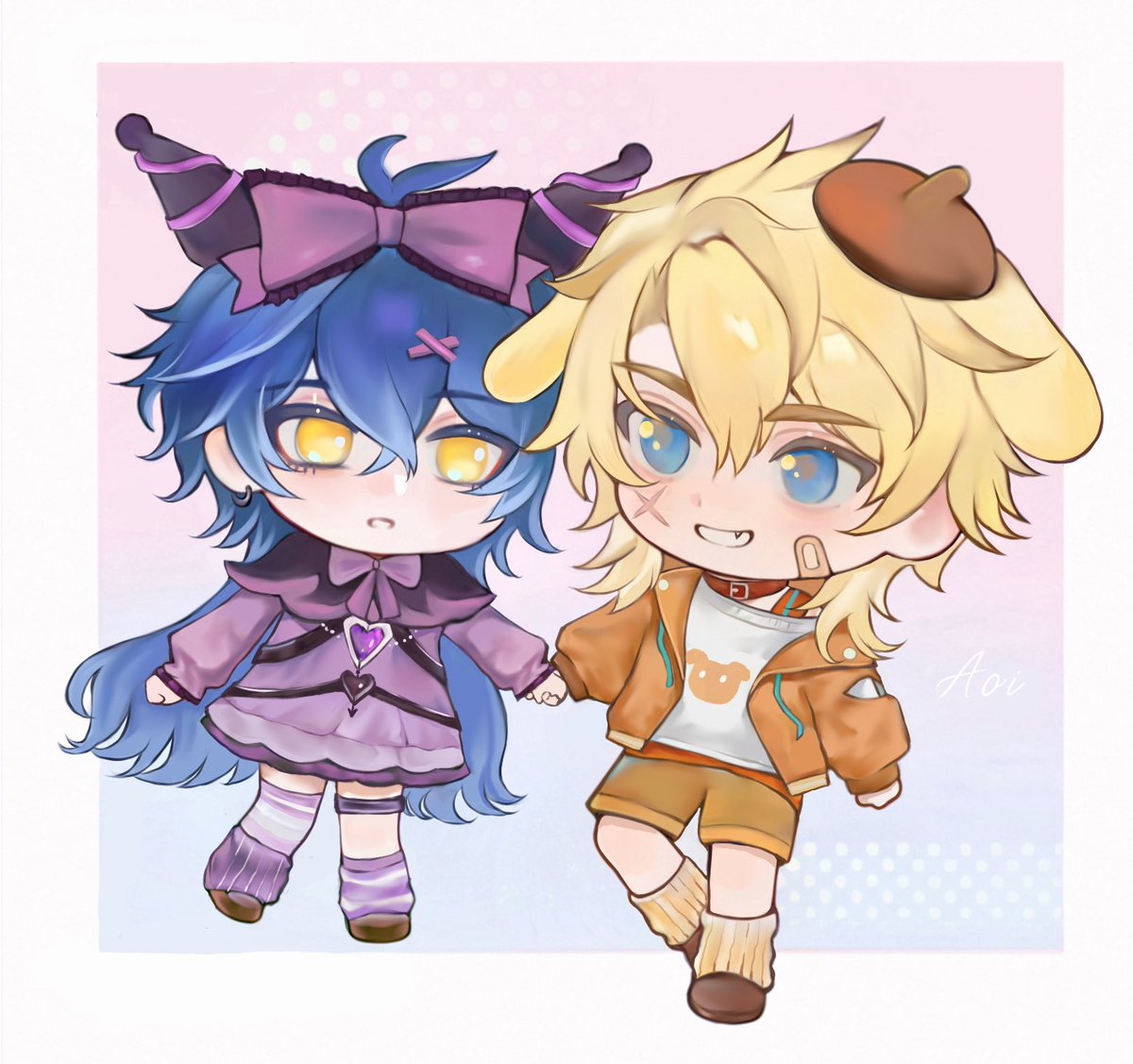 zyrwendy1339535's tweet photo. Varflins Sanrio💛💜
#varflins #knightlight #ルカキリ https://t.co/5ntC9vIkMQ