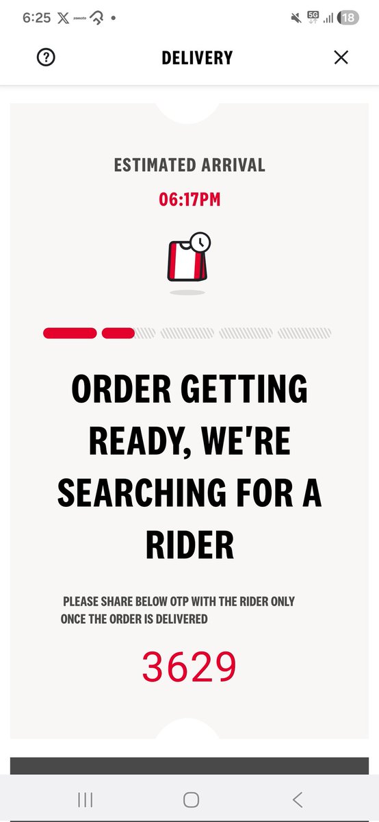 ronit_damania's tweet photo. 1 hour 30 mins no update on order yet pathetic @KFC_India  @kfcindia https://t.co/uDnc08NyS6
