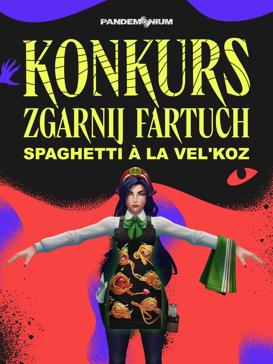 LoLPL's tweet photo. 🚨 🍝 ZGARNIJ Fartuch Spaghetti à la Vel'Koz 🍝 🚨
Co trzeba zrobić?
👉 Ugotuj coś za pomocą emoji, ASCII, własnych materiałów lub kulinarnych umiejętności - interpretacja dowolna.
🕛 Na zgłoszenia czekamy do 14.06.2026, godz. 23:59,
📜 Regulamin znajdziesz w opisie profilu.
Do dzieła! 👋