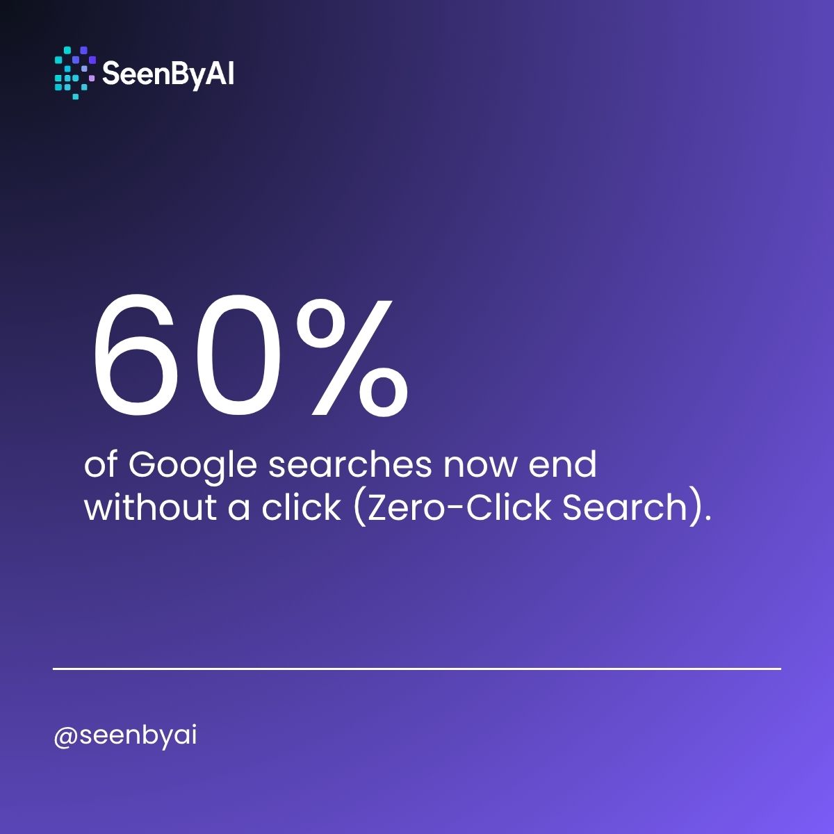 seenbyai1's tweet photo. Someone searches a question, gets the answer directly on Google, and moves on.
- No website visit.
- No blog click.
- No landing page view
Visit now: https://t.co/a1rQCAFr5r
#SEO #ContentMarketing #AISEO #ZeroClickSearch #SearchMarketing #GoogleSearch #BrandVisibility #SeenByAI https://t.co/AXp1rQG60J