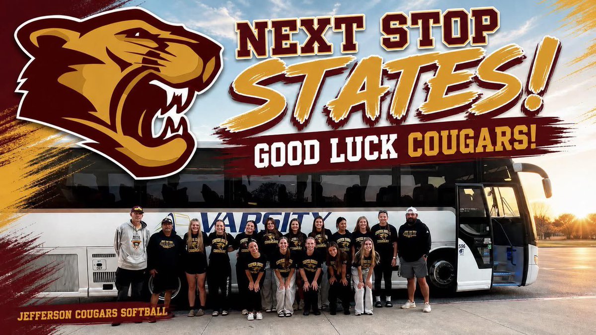 PiperHunt2029's tweet photo. So excited to be heading to States today! First game is at 9am tomorrow but first a pit stop to practice at Fairmont University. 
Grateful for all of the opportunities, growth and amazing friendships this season has brought. Grateful to have this experience with such a great group of girls. Let’s go Jefferson!