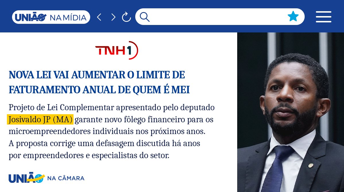 uniaocamara44's tweet photo. O Brasil tem mais de 16 milhões de MEIs, mas o teto de faturamento segue defasado. O PLP 125/25 do deputado @jpdeputado (MA), prevê reajuste automático do limite pela inflação, reduzindo desenquadramentos e dando mais segurança para quem empreende. O texto será analisado na CFT. https://t.co/onNUndGsuO