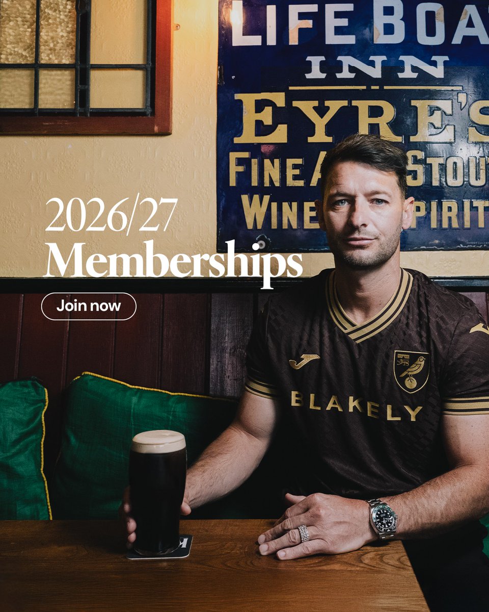 NorwichCityFC's tweet photo. Memberships are now live for the 2026/27 season 🙌

✅ Priority ticket access
✅ Entry to exclusive club competitions
✅ Special edition members shirt