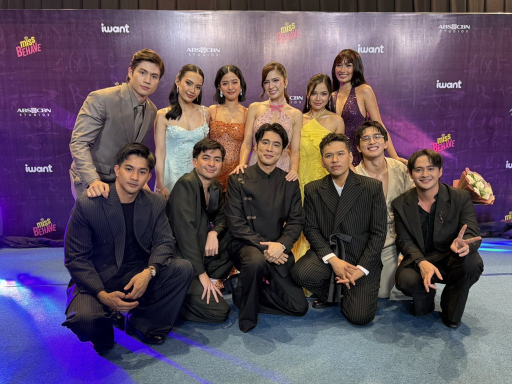 ofc_iwant's tweet photo. Class is in session, and so is revenge. 👑

See some snaps at tonight's blue carpet grand premiere with the cast and creator of #MissBehave.

Catch Episode 1 this June 3, 8PM for FREE on iWant!

#MissBehaveGrandPremiere https://t.co/6FtOF8CDlU
